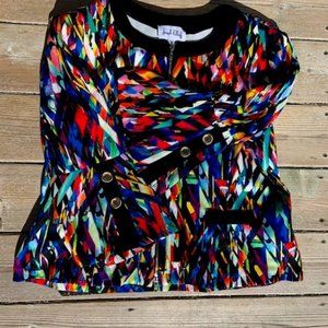 Joseph Ribkoff  multicolored spring jacket-Plus 20